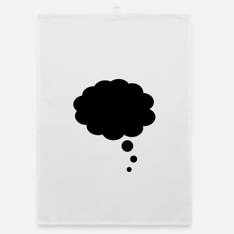 Thought bubble Organic dish towel