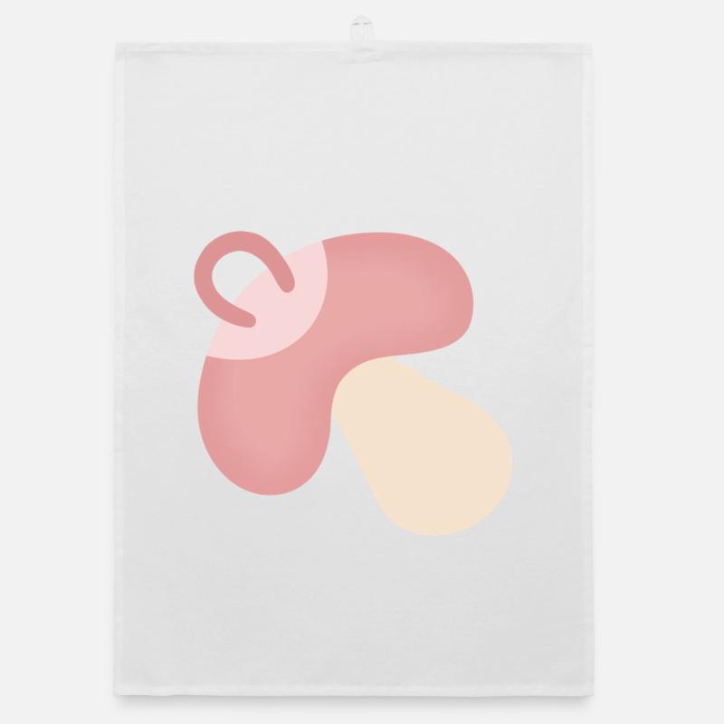 pink pacifier Organic dish towel