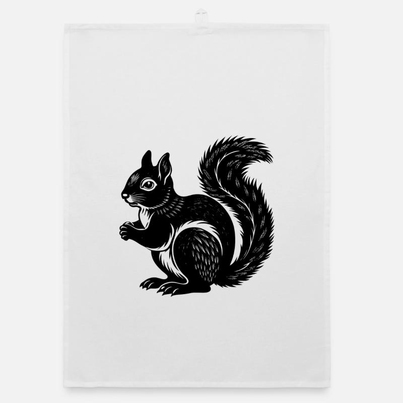 squirrel Organic dish towel