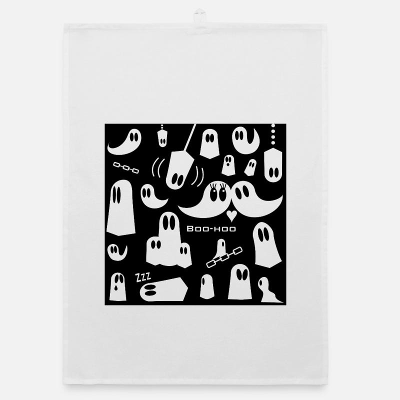Ghosts Organic dish towel