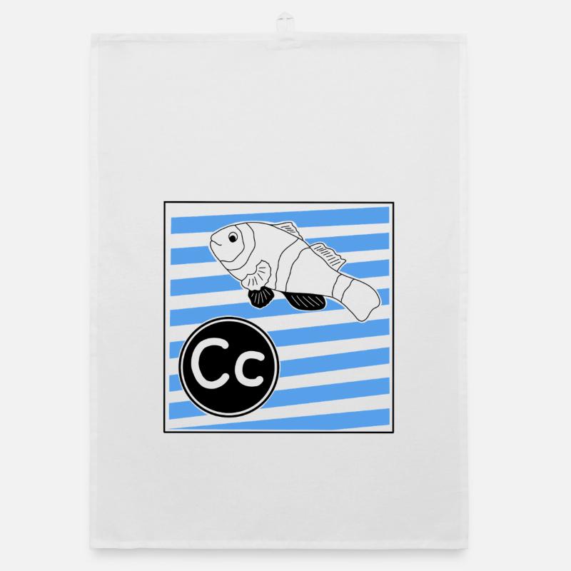 C wie Clownfisch  Organic Geschirrtuch