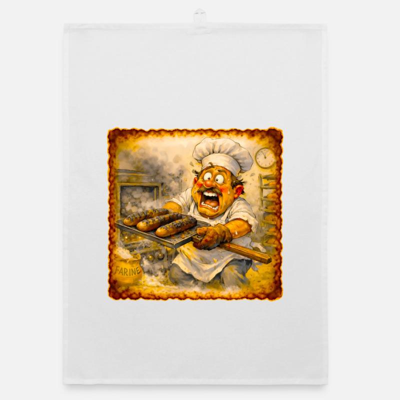 Crazy Baked Baker Chef Organic dish towel