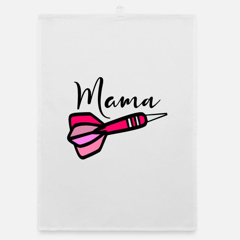 Maman joueuse de fléchettes Torchon bio