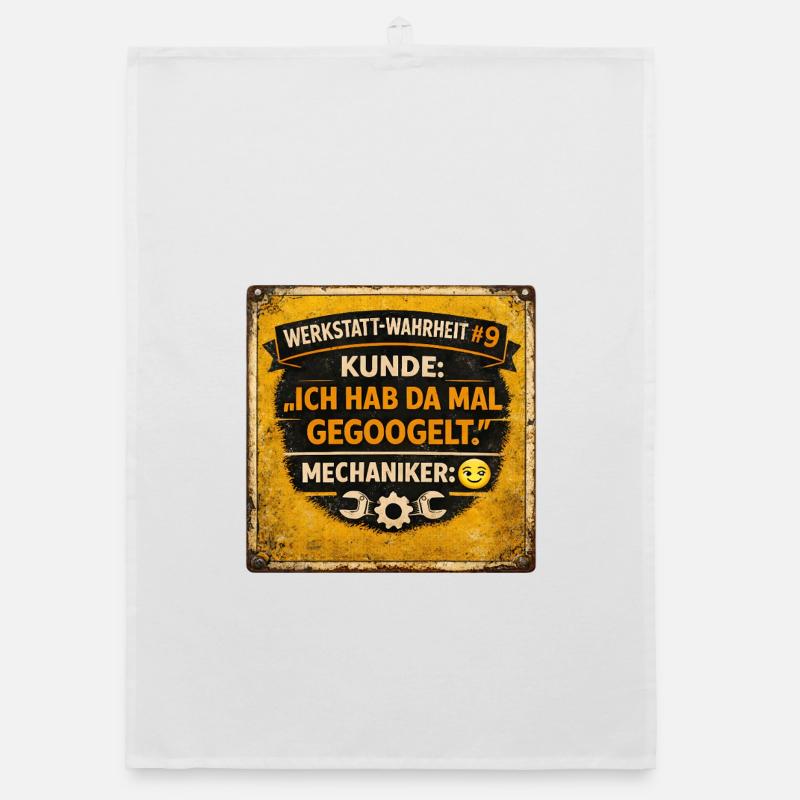 Workshop Truth #1: "I googled it" Organic dish towel