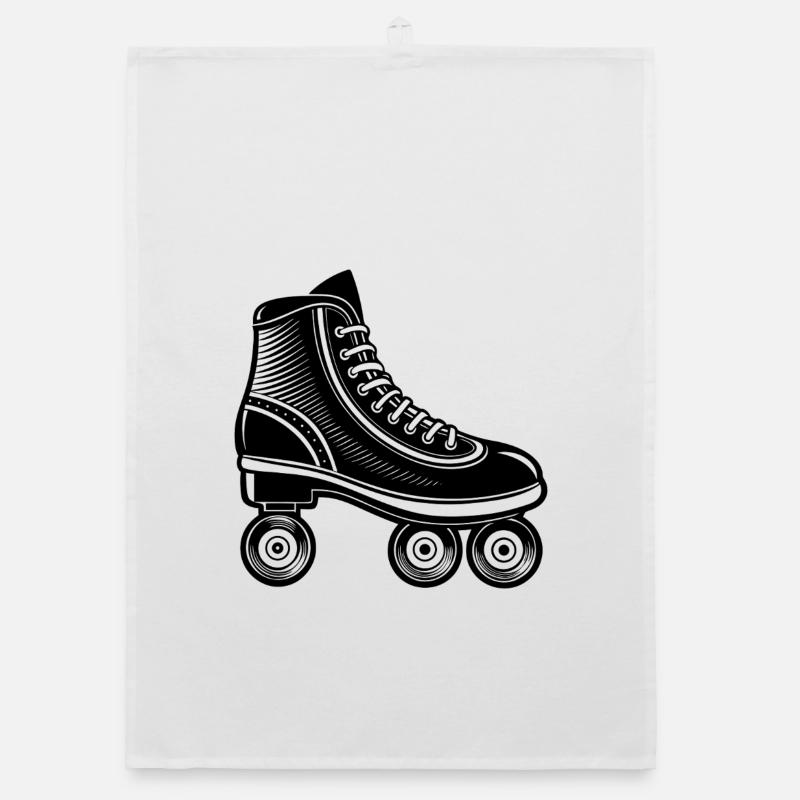 Roller skate Organic dish towel
