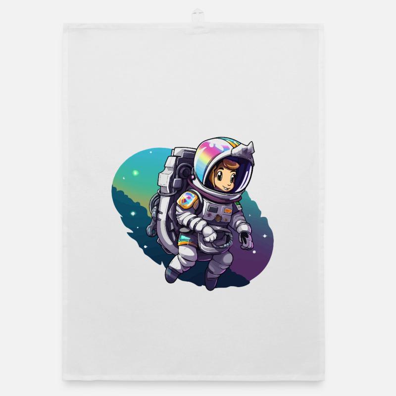 Space Adventure Astronaut Organic dish towel