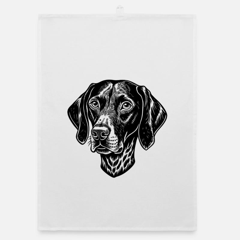 Pointer-Hund Organic Geschirrtuch