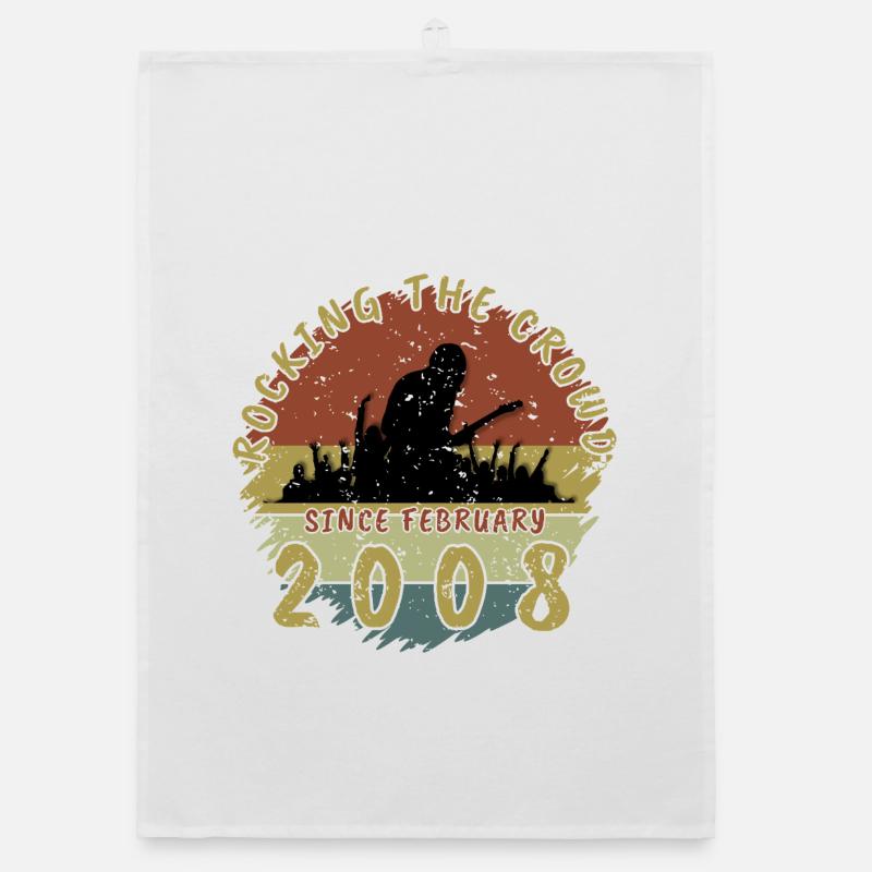 18th Birthday Rocking the crowd GIT 02/2008 Organic dish towel