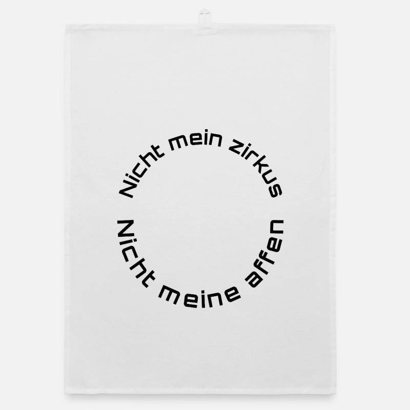 Pas mon cirque – Pas mes singes Torchon bio