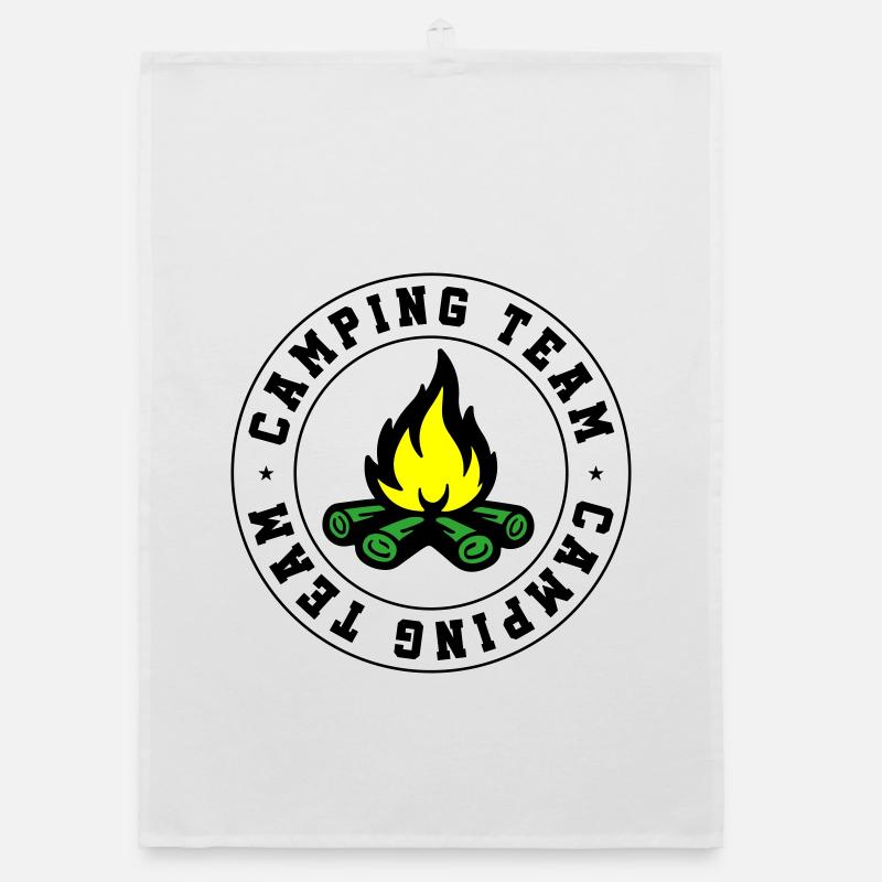 Camping Team Campfire Organic dish towel