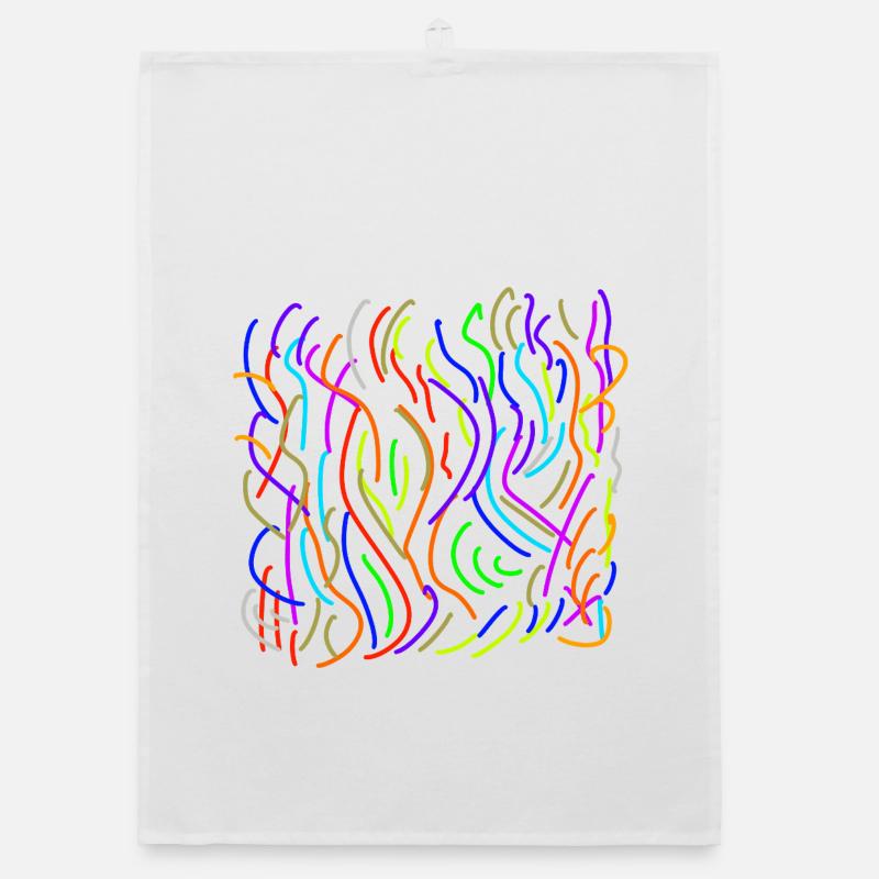 Colour flows on nothing Organic dish towel