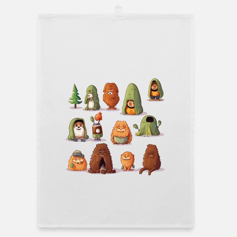 WaldYeti Cuddle Worlds Organic dish towel