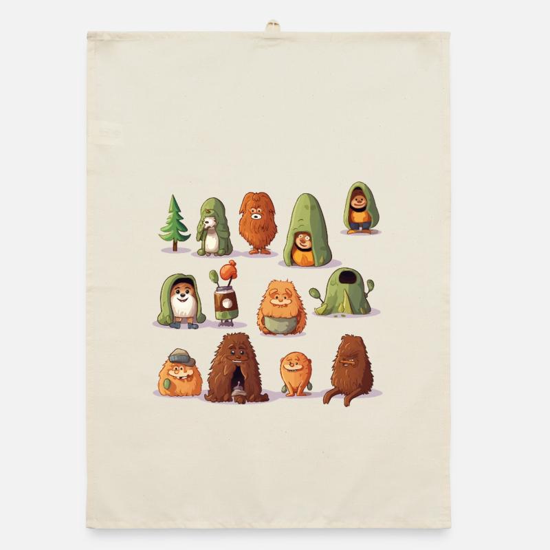 WaldYeti Cuddle Worlds Organic dish towel