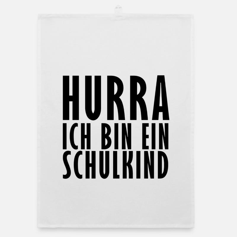 Hurra ich bin ein Schulkind Organic Geschirrtuch