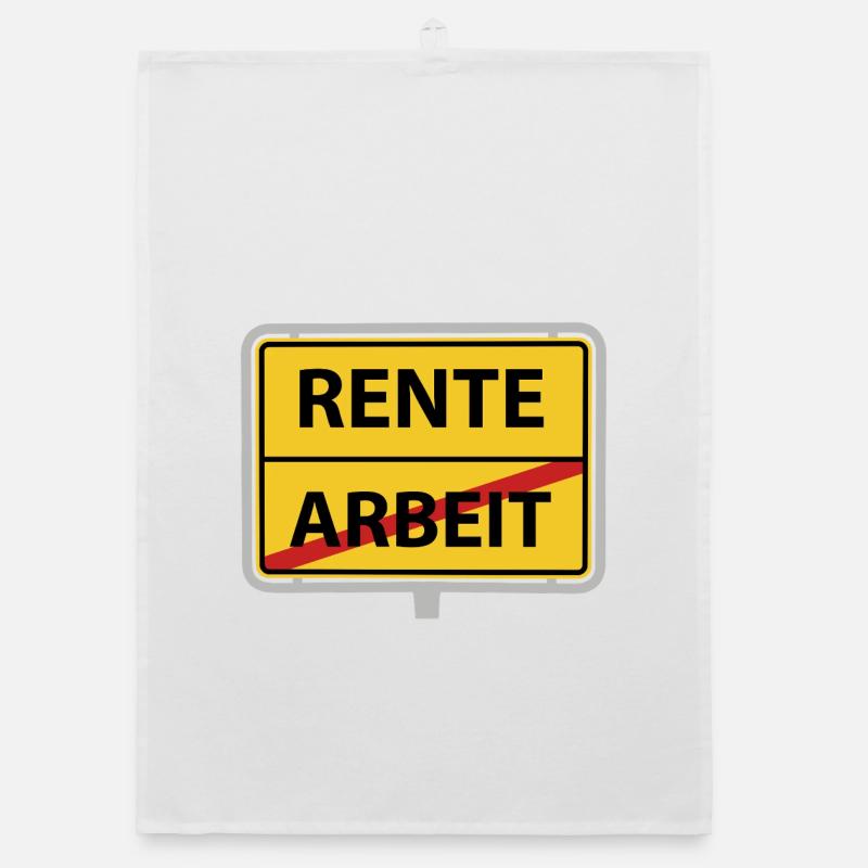 Pension Work Place Sign Organic dish towel
