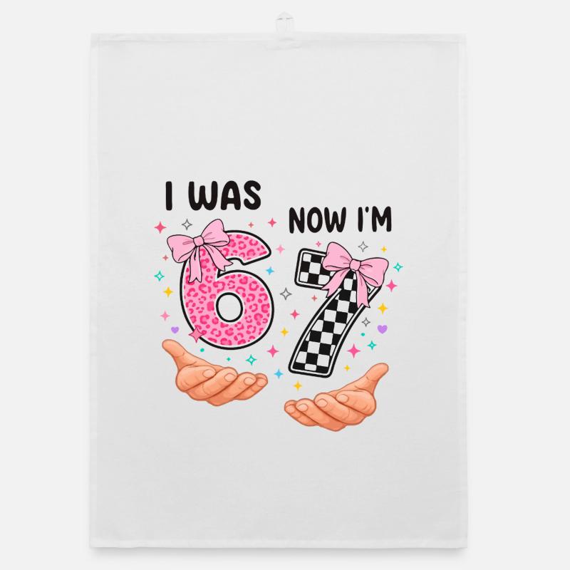 J’avais 6 ans, maintenant j’en ai 7 - sept ans Torchon bio