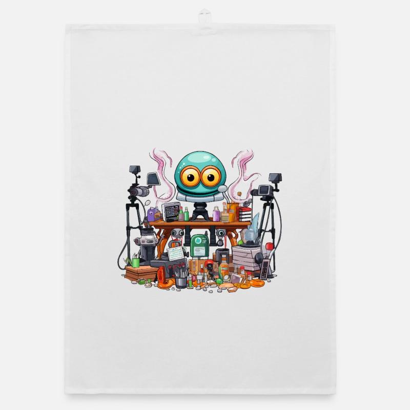 Kreativer Gadget-Workshop Alien Organic Geschirrtuch