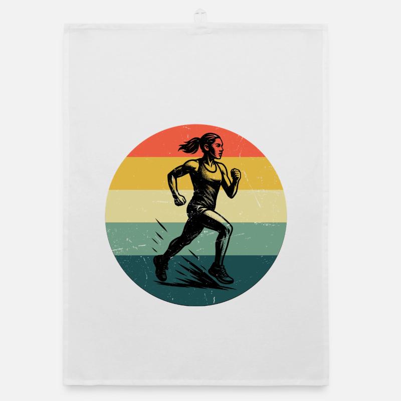 Compact running design for racing Organic dish towel