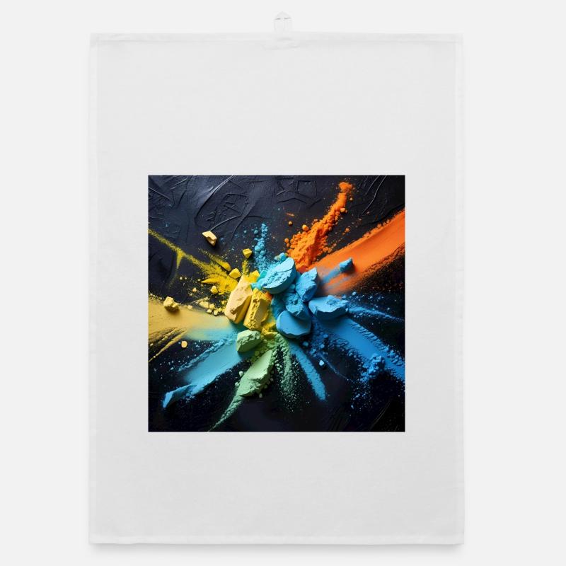 Regenbogenstaub-Explosion Organic Geschirrtuch