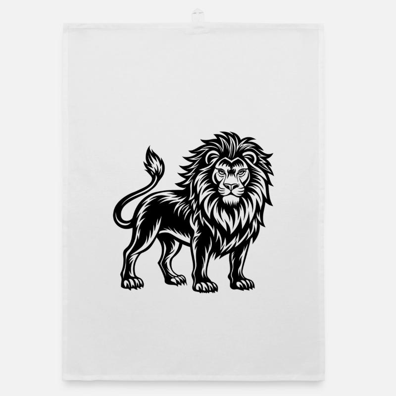 Maskottchen-Löwe Organic Geschirrtuch