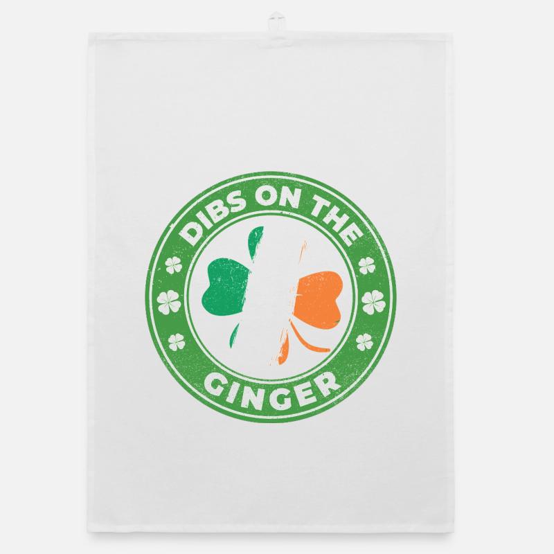 Dibs On The Ginger St Patrick’s Irish Organic dish towel