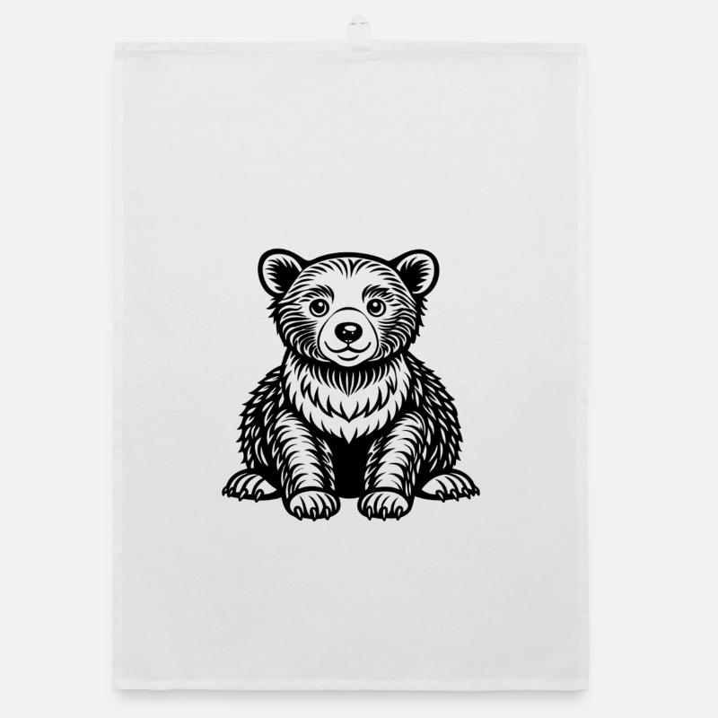 Bébé ours Torchon bio