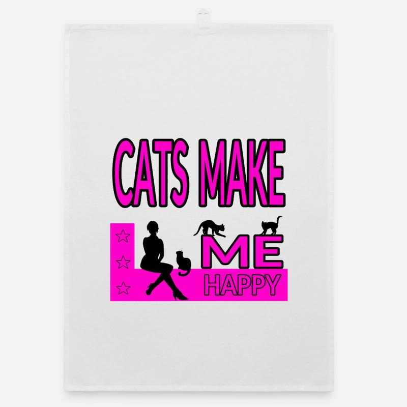 feline Organic dish towel