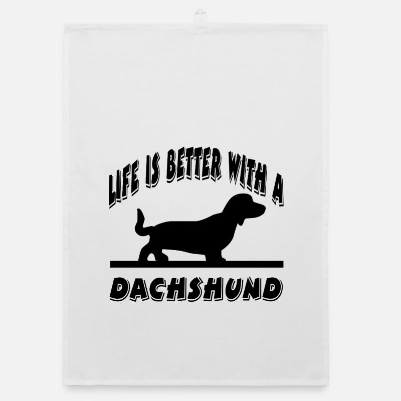 Dackel Organic Geschirrtuch