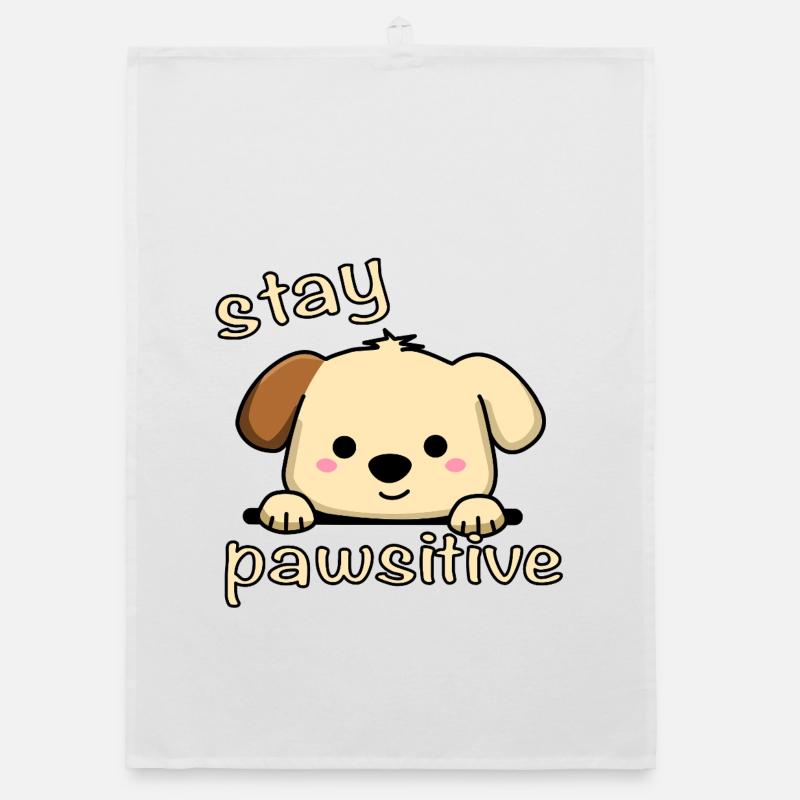 Restez Pawsitive Torchon bio