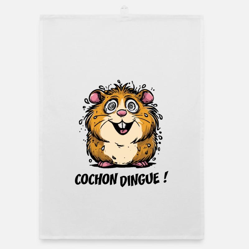 CRAZY PIG! Organic dish towel