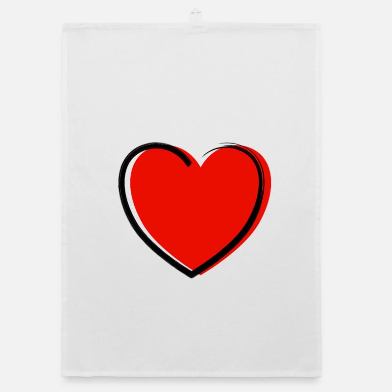 Herz Organic Geschirrtuch