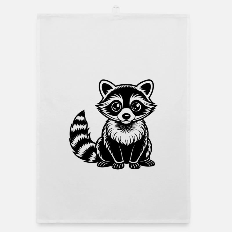 Bébé raton laveur Torchon bio