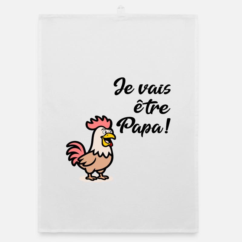 Chickens Daddy Chickens Organic dish towel