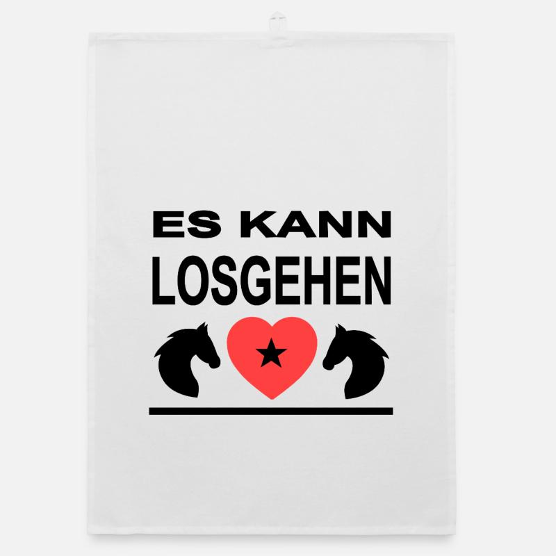Pferde Organic Geschirrtuch