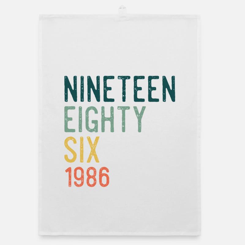 Nineteen Eighty-Six Retro Organic dish towel