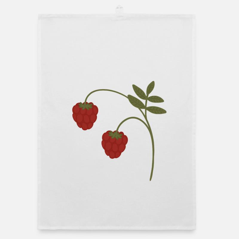 Raspberries Organic dish towel
