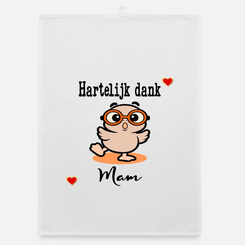 Frohen Muttertag, Mama Chick Organic Geschirrtuch