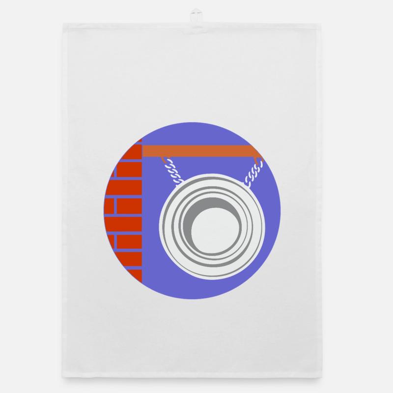 51169_Friseur pendant circulaire devant un mur de briques Torchon bio