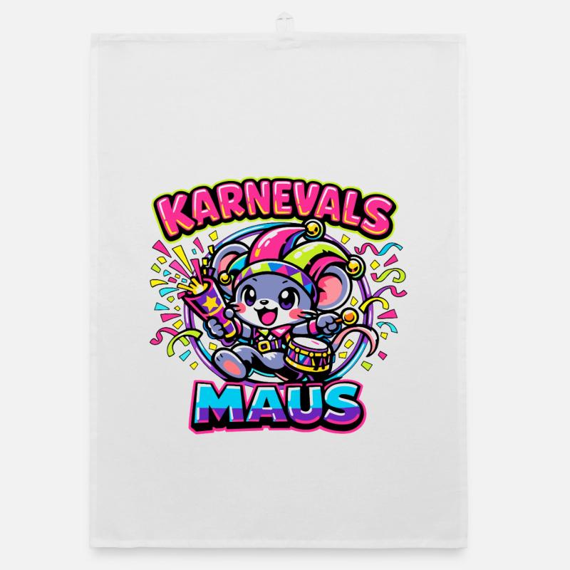 Karnevalsmaus Karneval Kostüm Organic Geschirrtuch