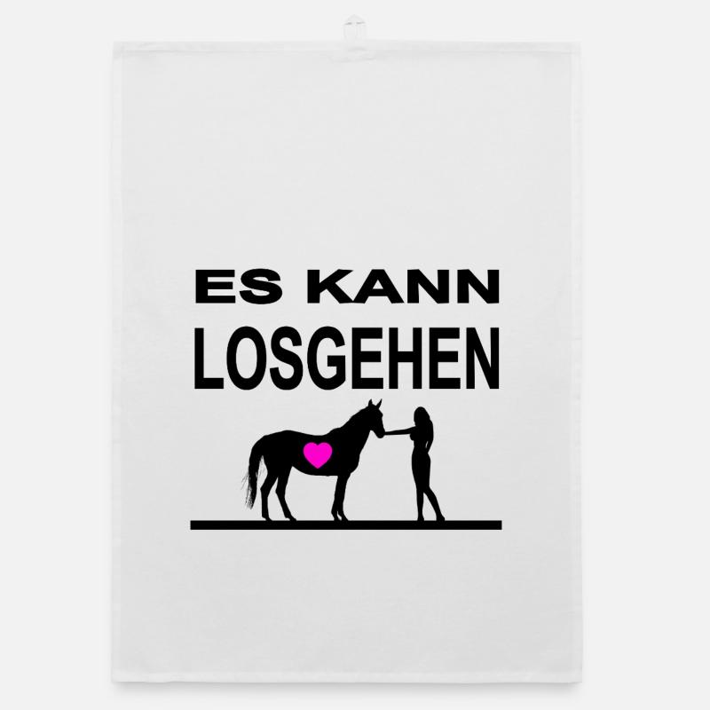 Pferde Organic Geschirrtuch