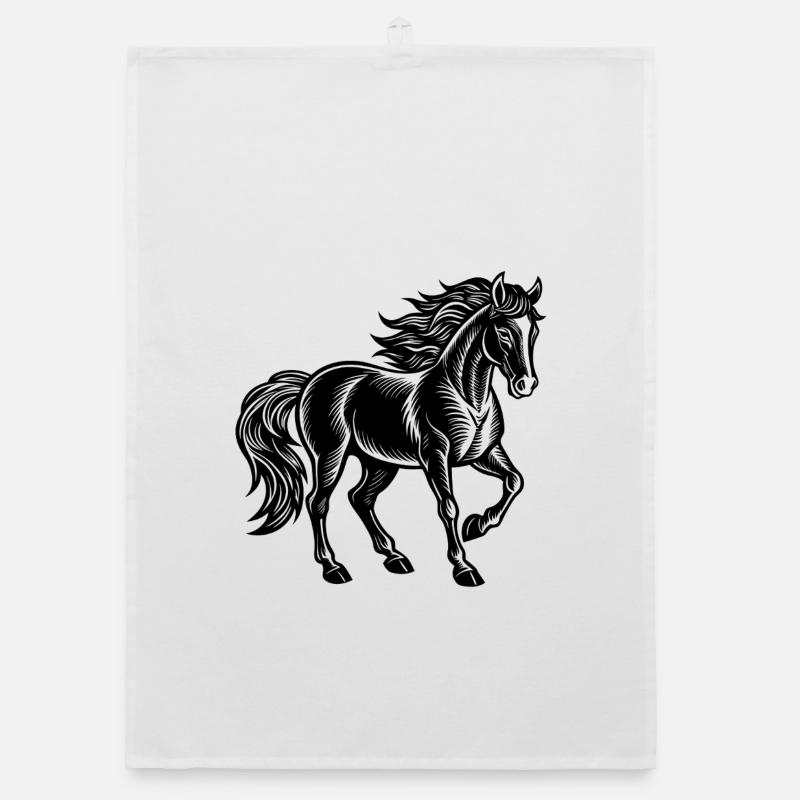 Pferd Organic Geschirrtuch