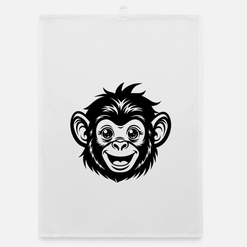 Monkey face Organic dish towel