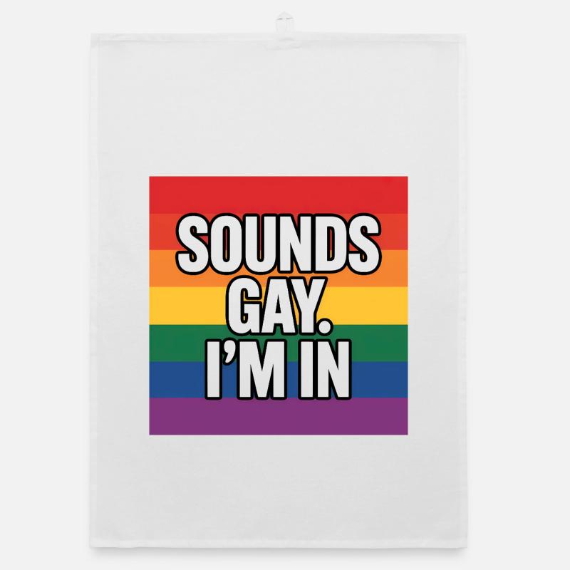 Klingt schwul, ich bin dabei – Pride Tee Organic Geschirrtuch