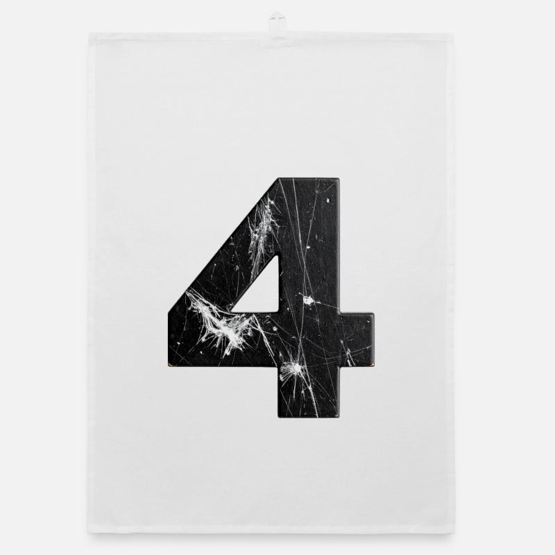 Black four-scratch pattern Organic dish towel