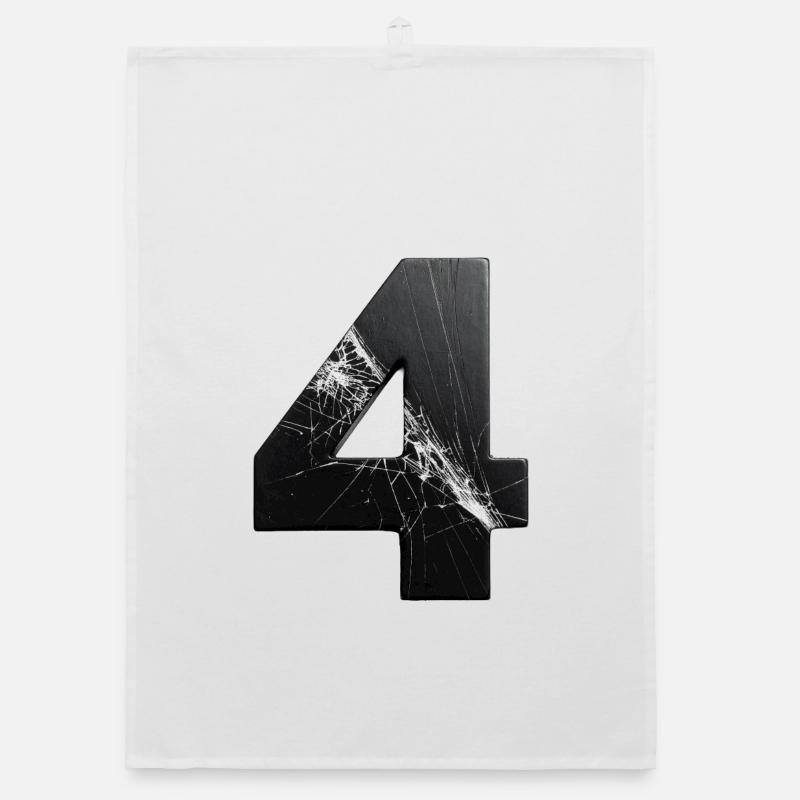 Broken Four Patterns Organic dish towel