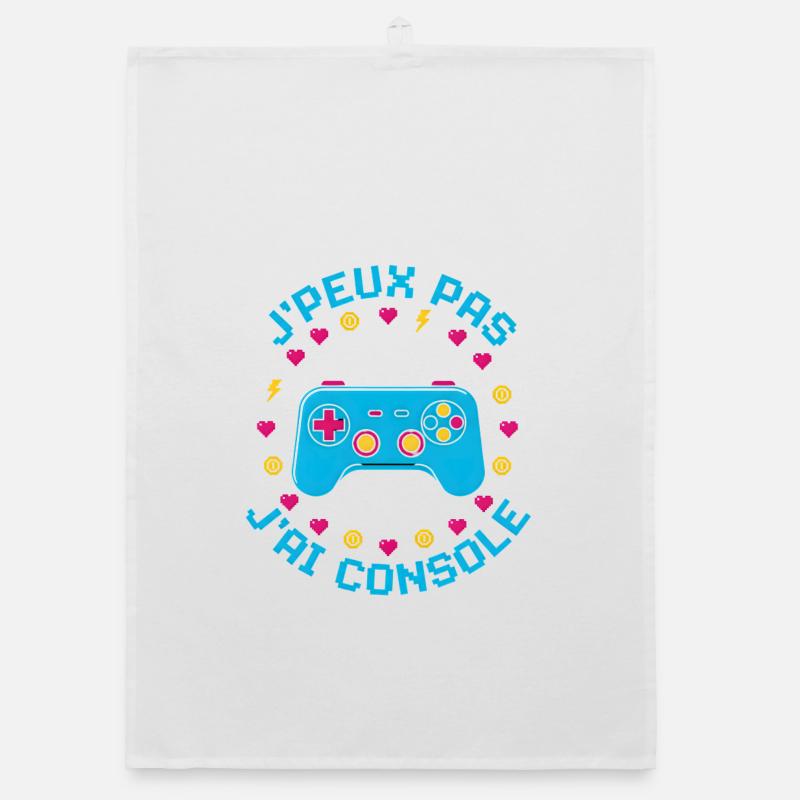 I Can't I Console Organic dish towel