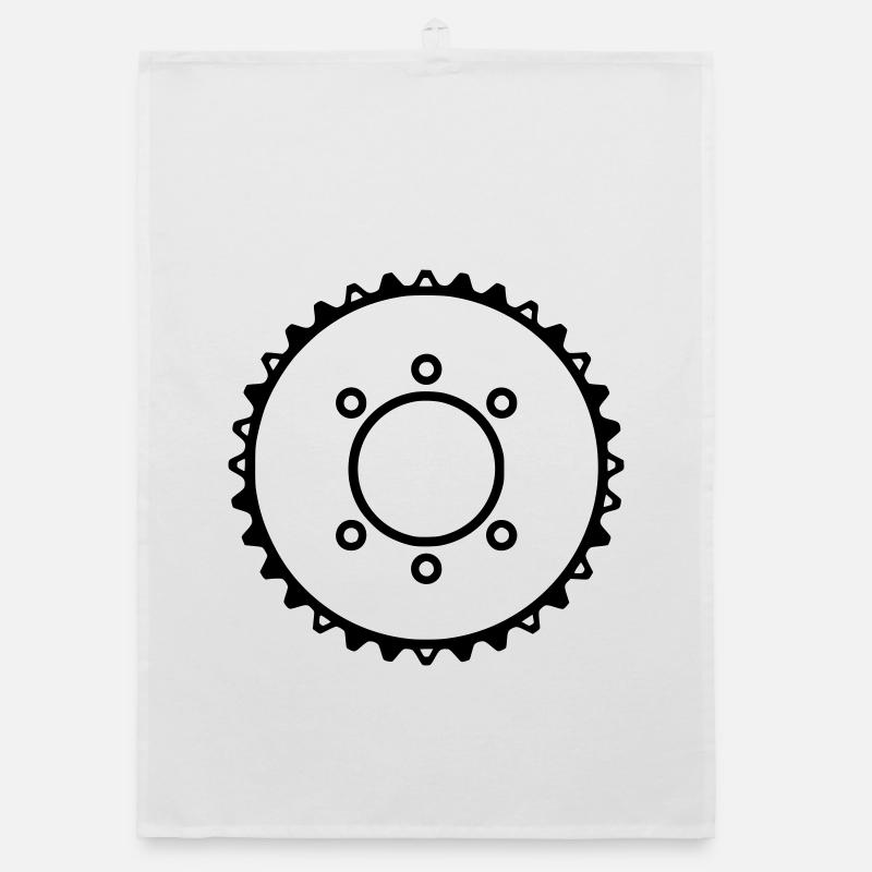 Chainring Sprocket Drive Organic dish towel