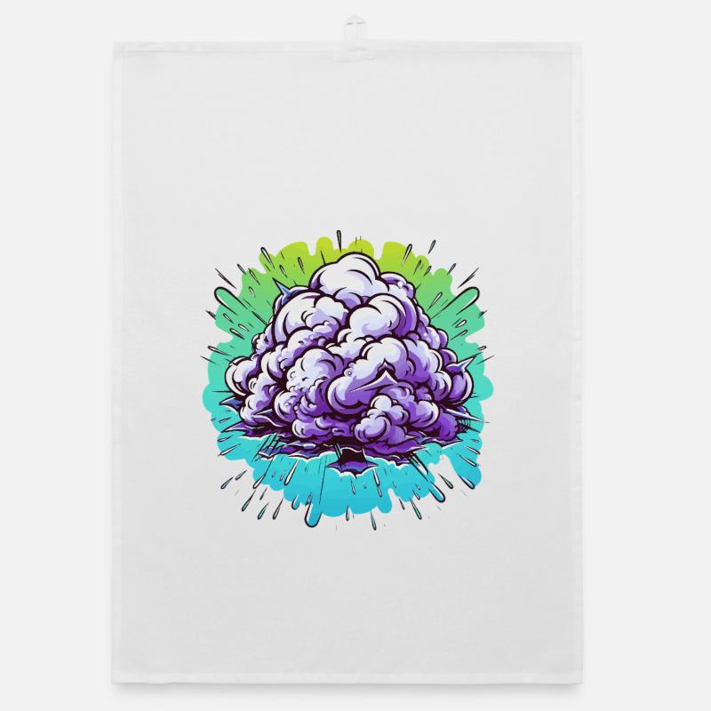 Explosion de la Boule de Brume Violette Torchon bio