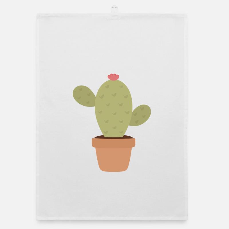Charme de cactus dans le pot Pop minimal Torchon bio