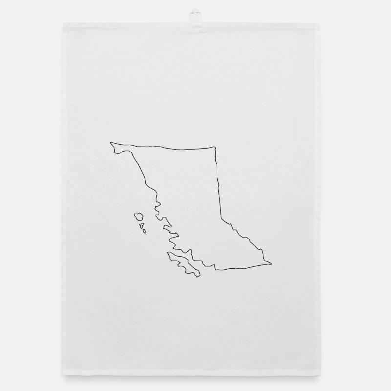 British Columbia map Organic dish towel